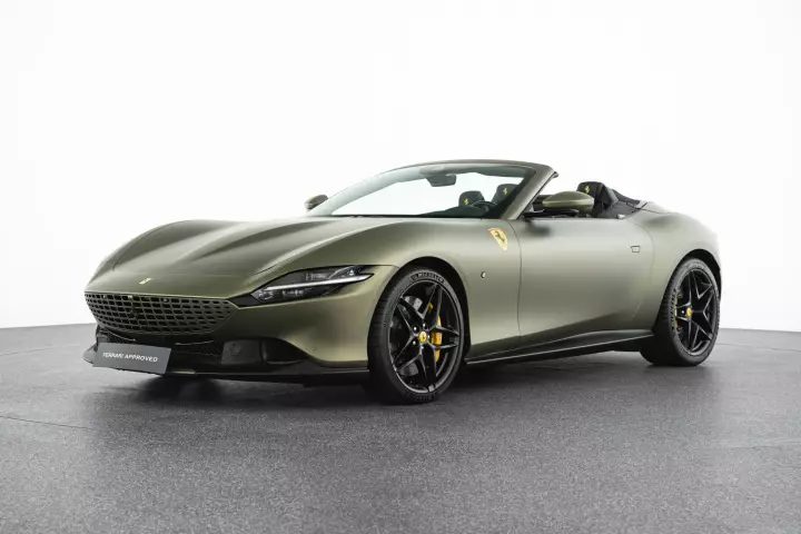 Ferrari in Verde Masoni Opaco — Roma Spider (carpaints.co)