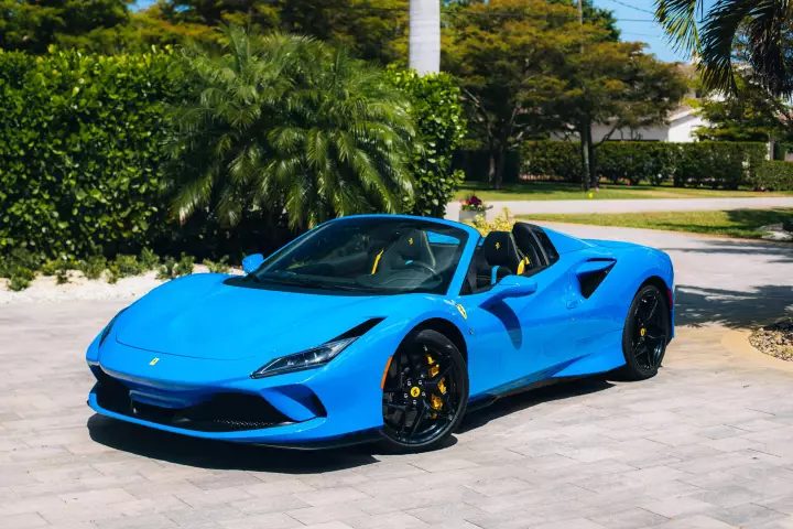 Ferrari in Azzurro Dino — F8 Spider (carpaints.co)