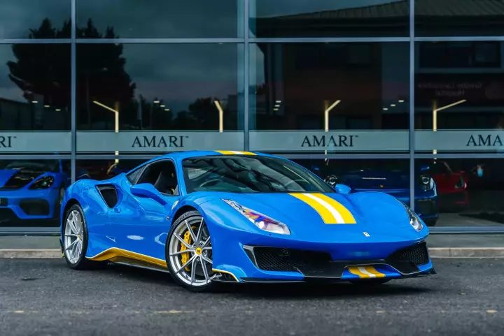 Ferrari in Azzurro Dino — 488 Pista (carpaints.co)