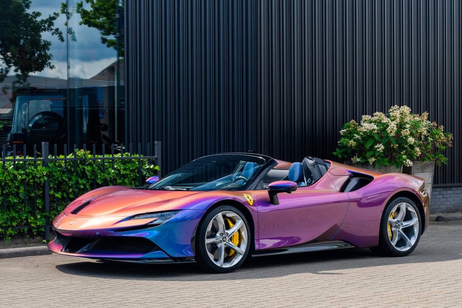Ferrari in Azzurro Iridescente — SF90 Spider (ROSSOautomobili)