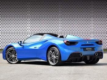 Ferrari in Blu Corsa (Ferrari Colors blog)