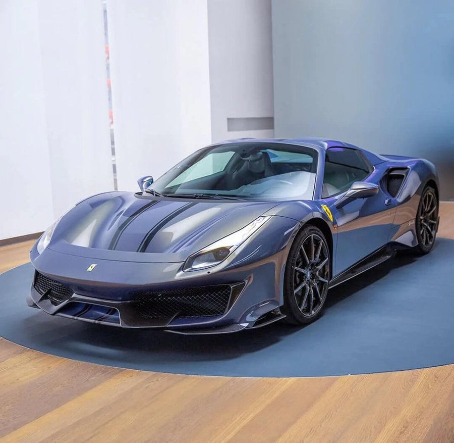 Ferrari in Blu Elder — 488 Pista Spider (ROSSOautomobili)