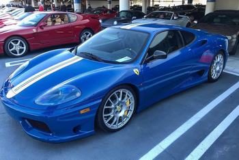 Ferrari in Blu Mexico (Ferrari Colors blog)