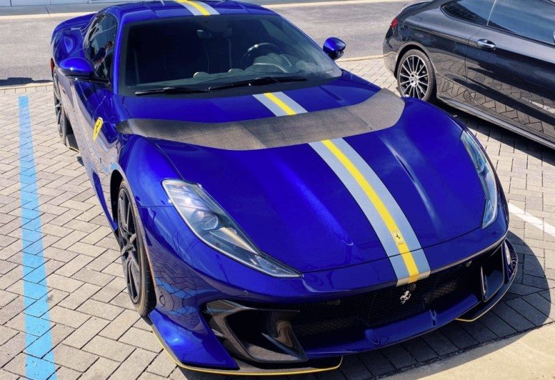 Ferrari in Blu Vietri (Ferrari Colors blog)