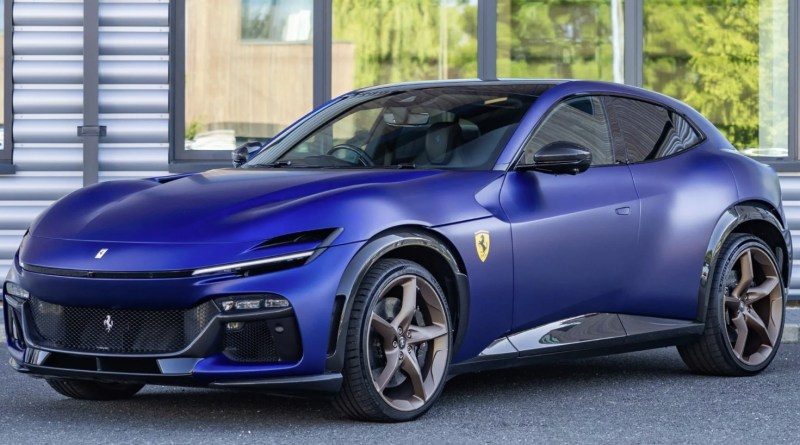 Ferrari in Blu Vietri Opaco (Ferrari Colors blog)