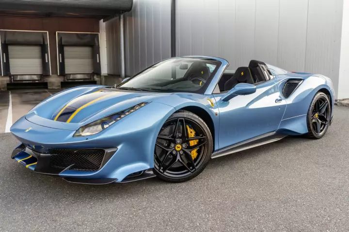 Ferrari in Azzurro California — 488 Pista Spider (carpaints.co)
