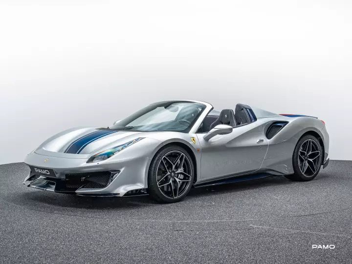 Ferrari in Sanusilver — 488 Pista Spider (carpaints.co)