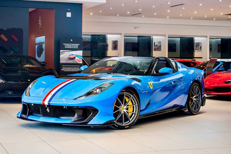 Ferrari in French Racing Blue — 812 Competizione Aperta (ROSSOautomobili)