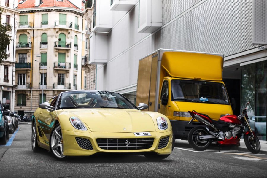 Ferrari in Giallo Lady Gaga — 599 SA Aperta (ROSSOautomobili)
