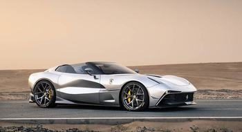 Ferrari in Liquid Silver (Ferrari Colors blog)
