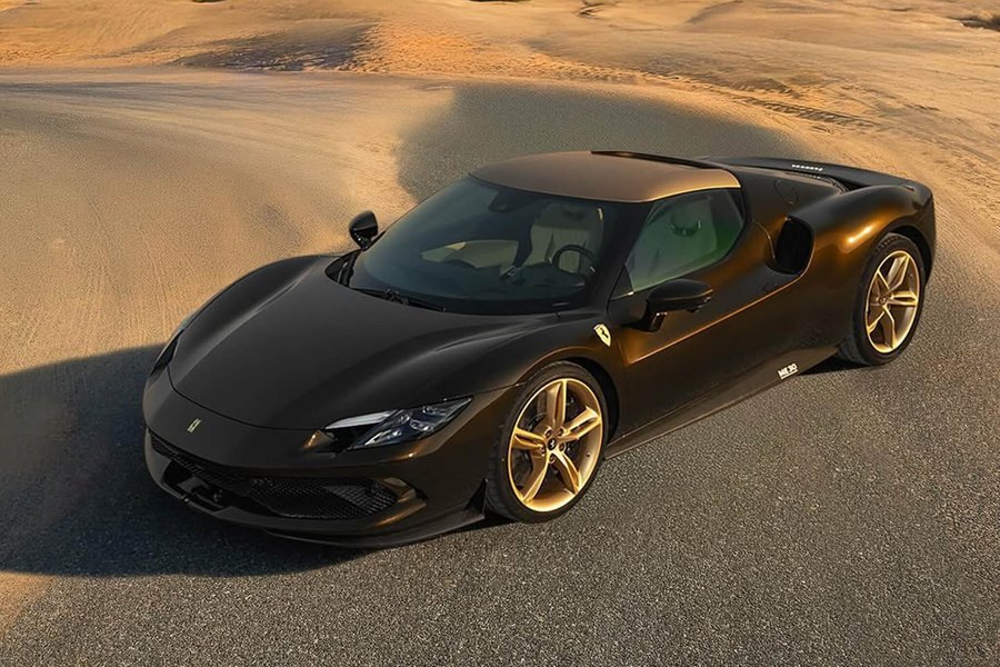 Ferrari in Marrone Kuwait — 296 GTB (ROSSOautomobili)