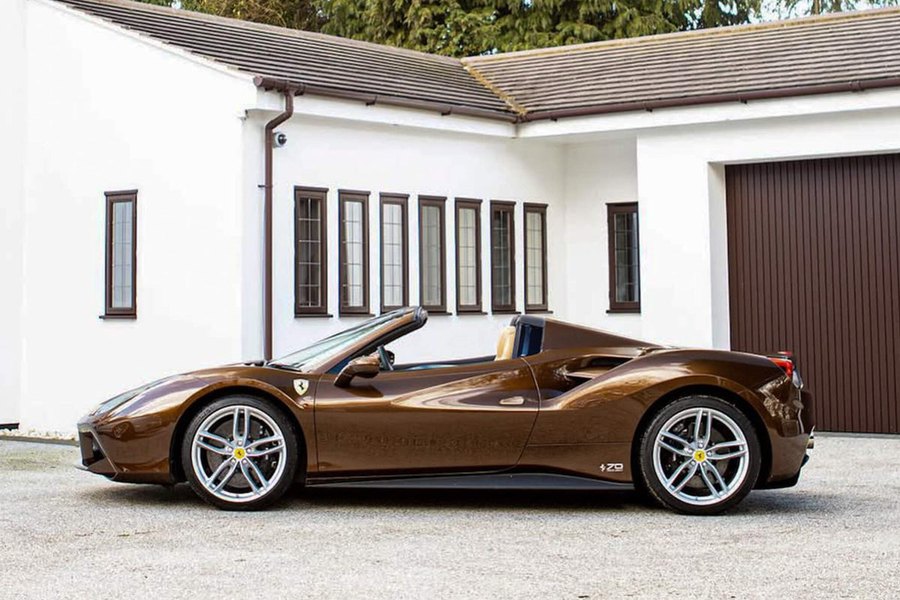 Ferrari in Metallic Tan Brown — 488 Spider (ROSSOautomobili)