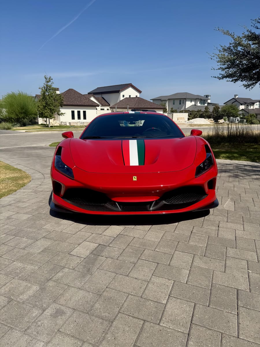 Ferrari in Rosso Corsa Metallizzato — F8 (Reddit)