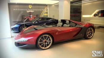Ferrari in Rosso Sergio (Ferrari Colors blog)