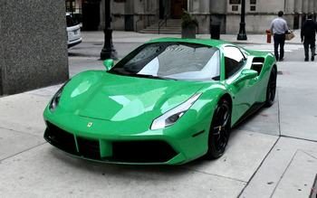 Ferrari in Signal Green (Ferrari Colors blog)