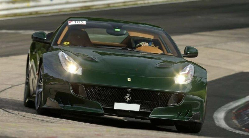 Ferrari in Verde Inglese (Ferrari Colors blog)